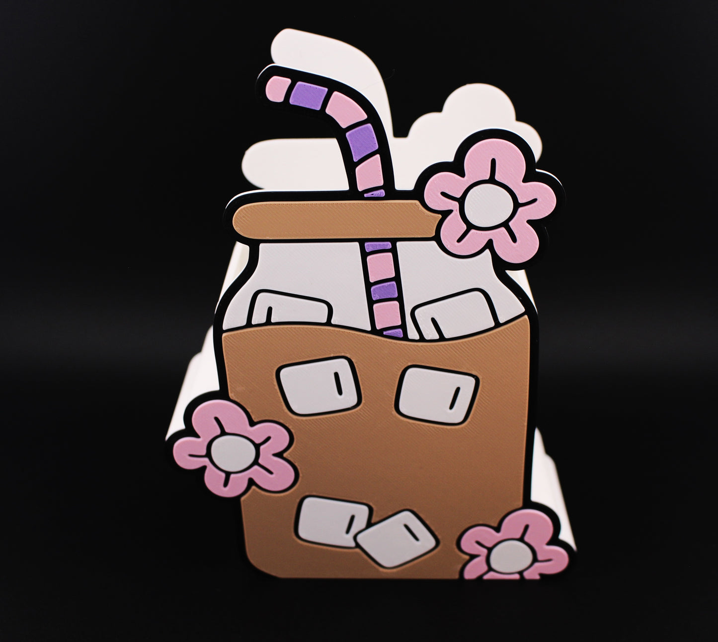 Iced Coffee Jar Pen Holder