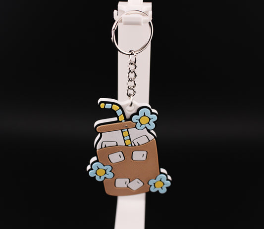 Iced Coffee Jar Key Tag