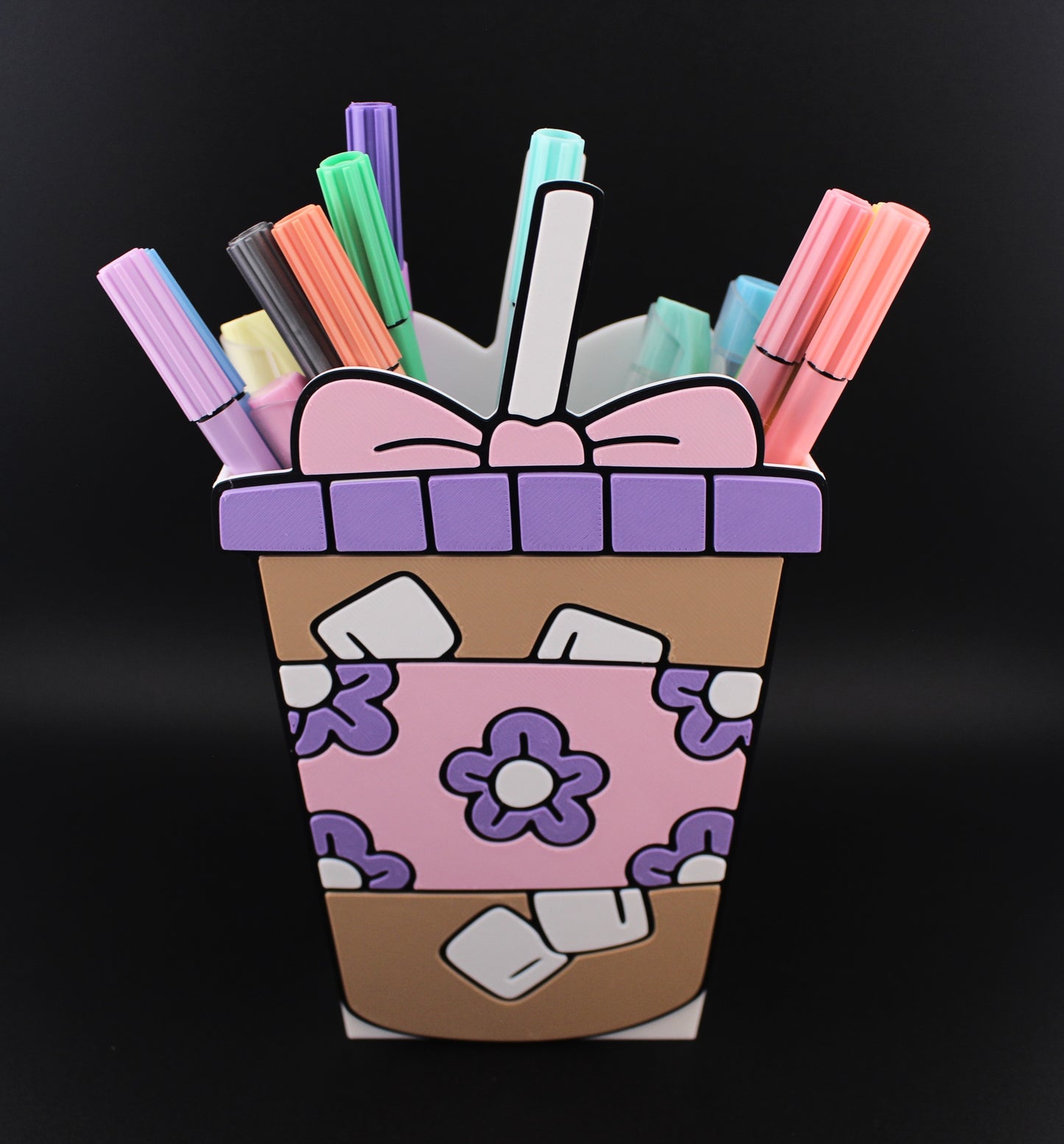 Iced Coffee Tumbler Pen Holder