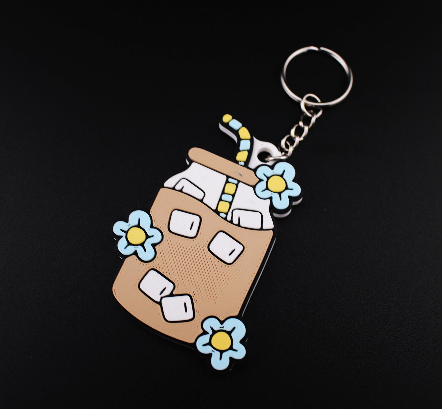 Iced Coffee Jar Key Tag