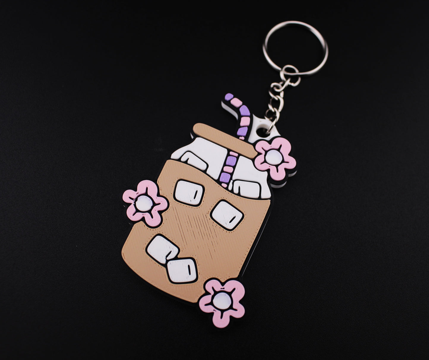 Iced Coffee Jar Key Tag