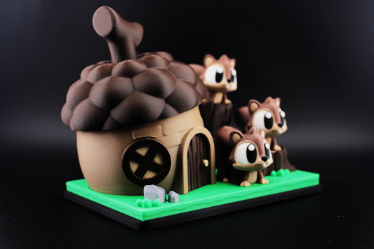 Squirrel Acorn Hut