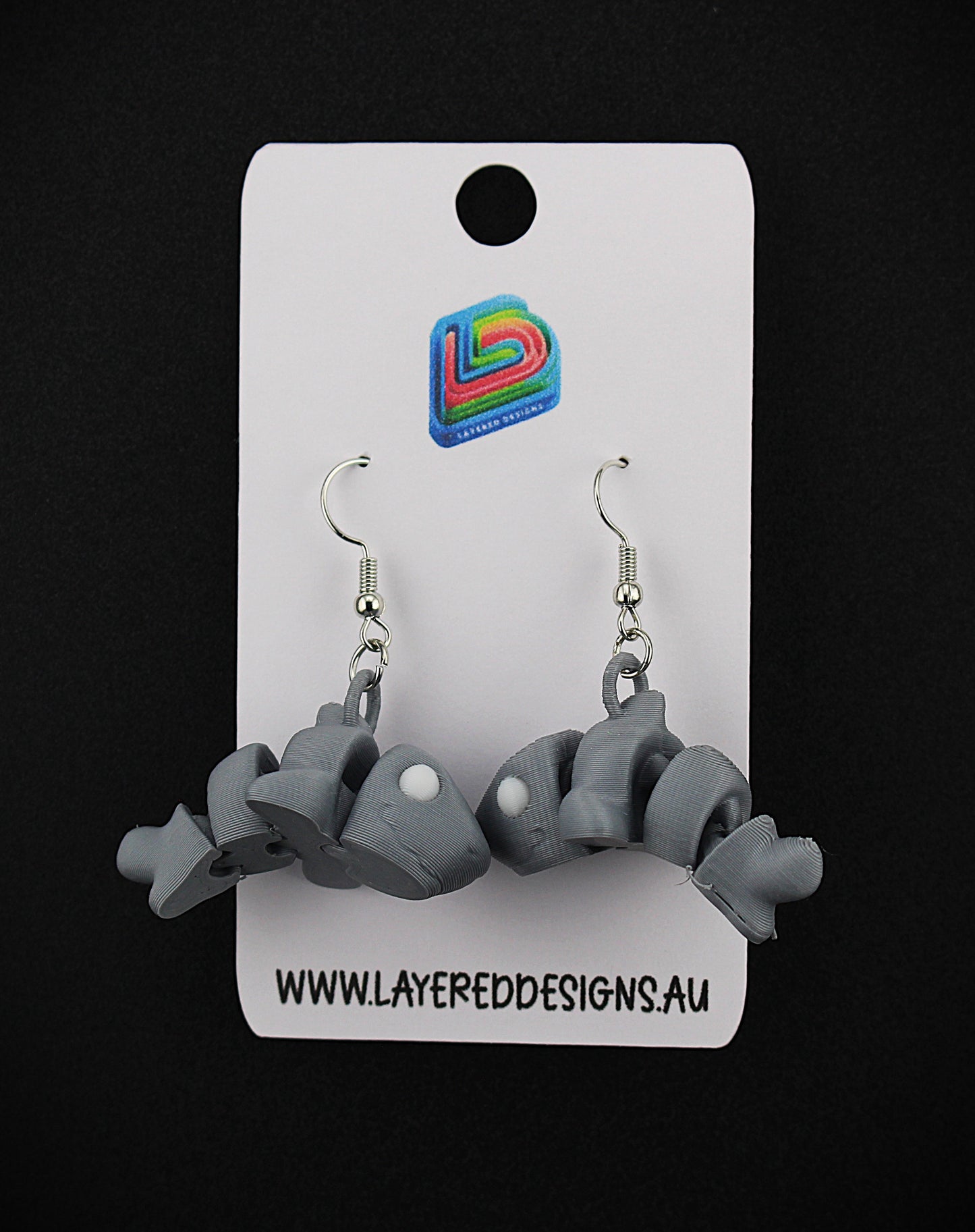 Flexi Manatee Earrings