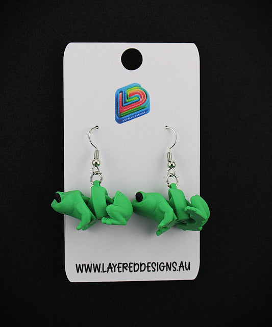 Flexi Frog Earrings