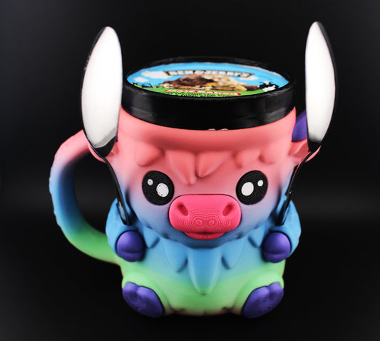Highland Cow Ice Cream Tub Holder