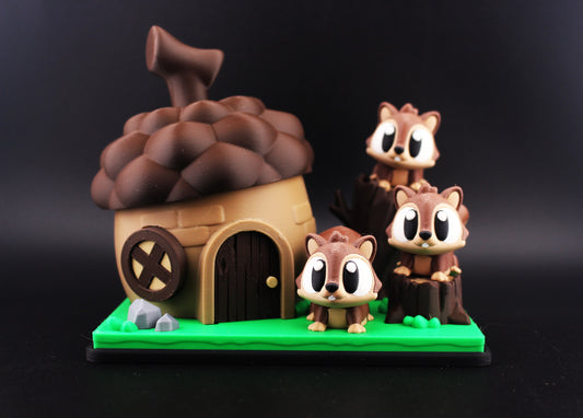 Squirrel Acorn Hut
