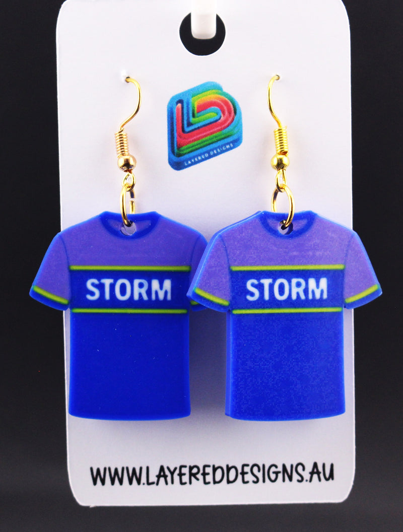 Melbourne Storm Earrings