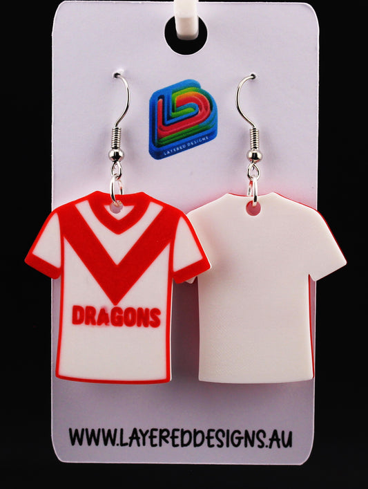 St George Illawarra Dragons Earrings