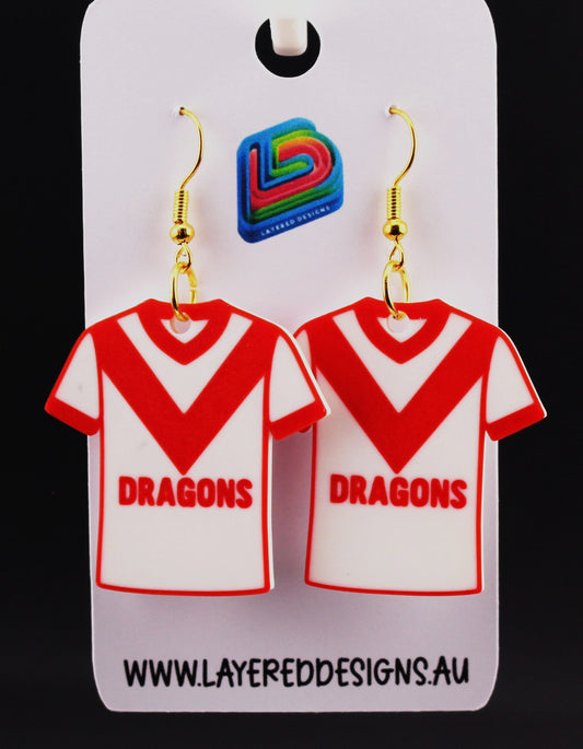 St George Illawarra Dragons Earrings