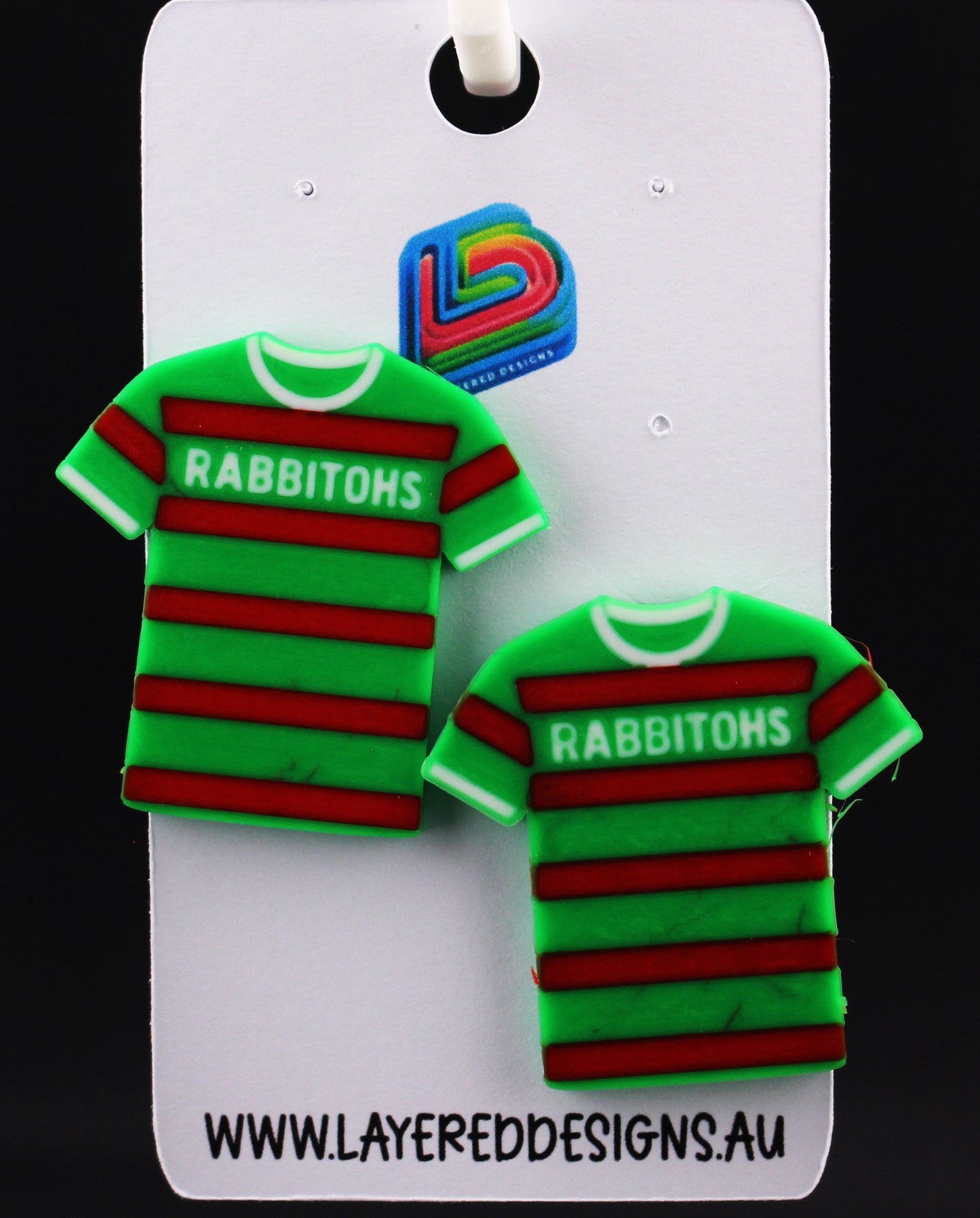 South Sydney Rabbitohs Earrings