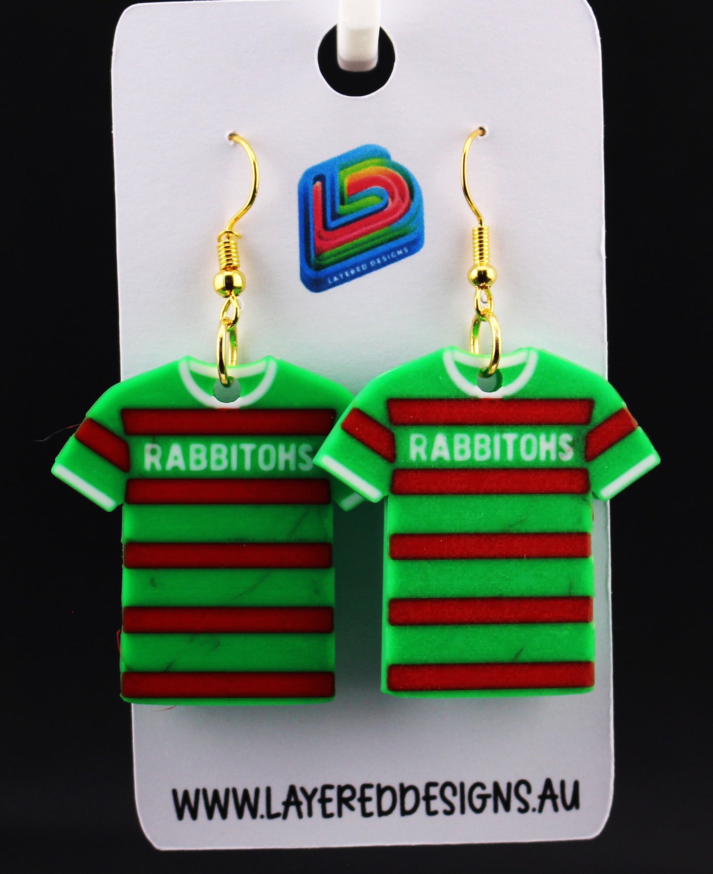 South Sydney Rabbitohs Earrings