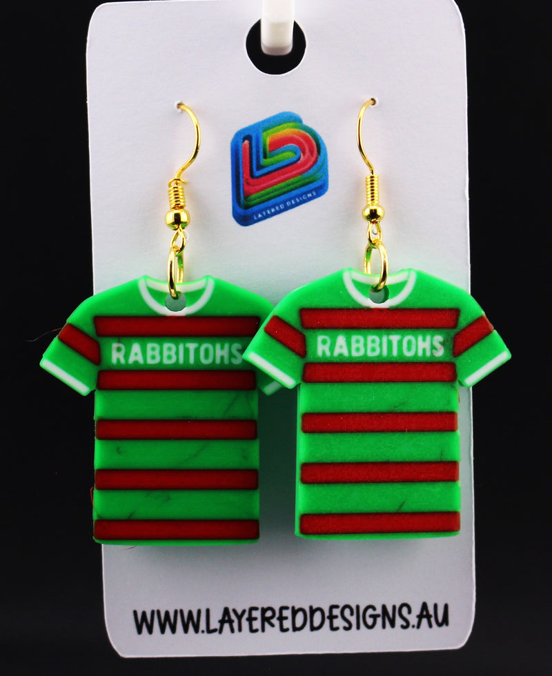 South Sydney Rabbitohs Earrings