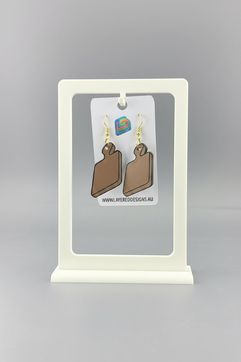 Chopping Board & Knife Earrings