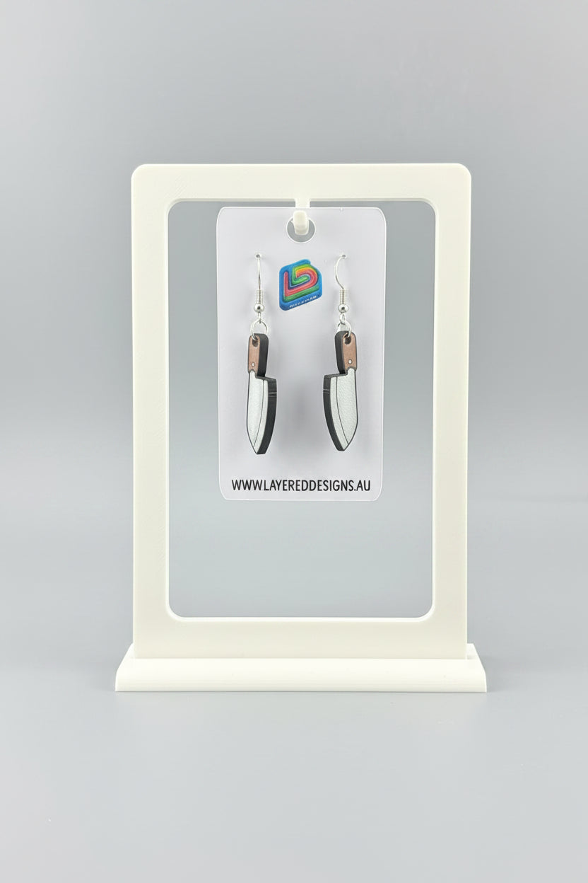 Chopping Board & Knife Earrings