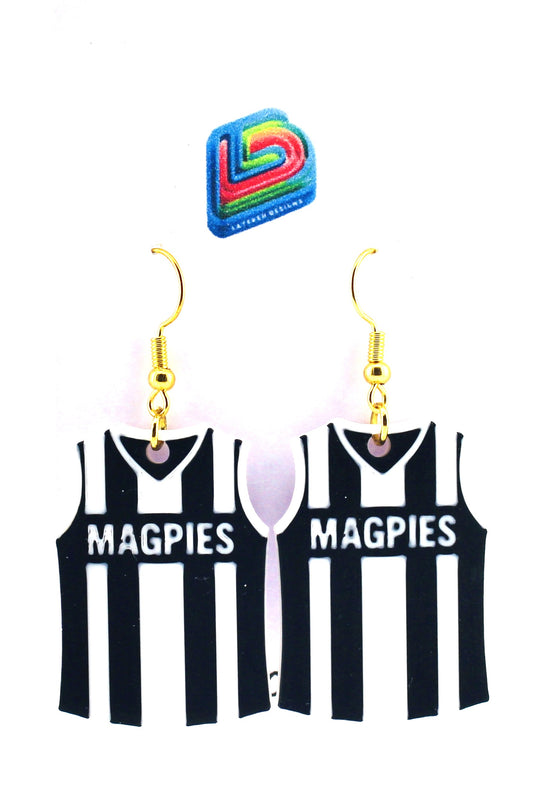 Collingwood Magpies Earrings