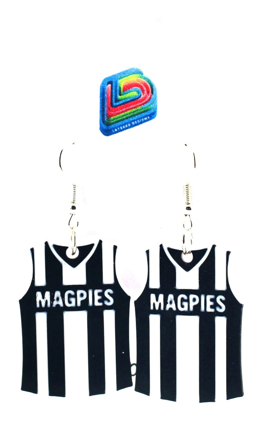 Collingwood Magpies Earrings
