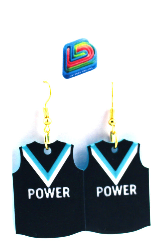 Port Adelaide Power Earrings