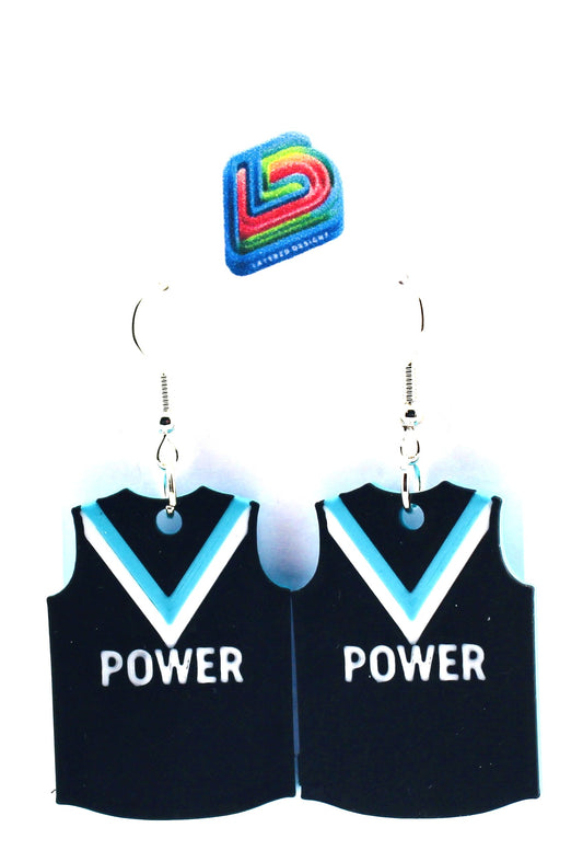 Port Adelaide Power Earrings