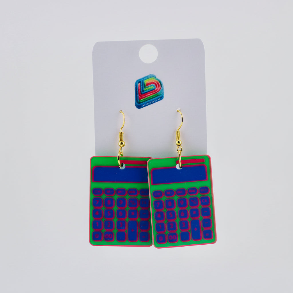 Calculator Earrings
