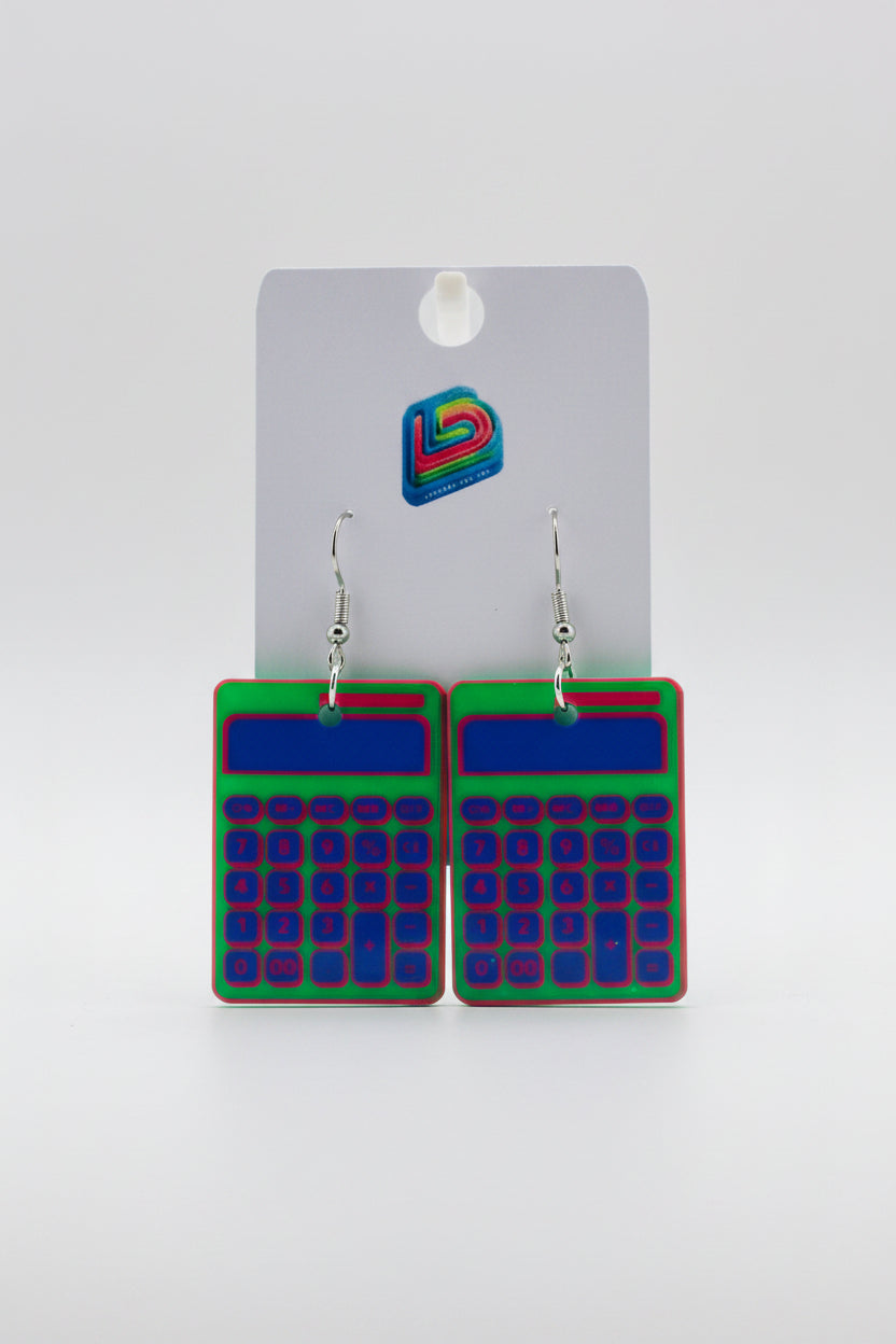 Calculator Earrings