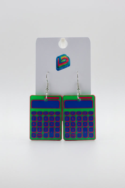 Calculator Earrings