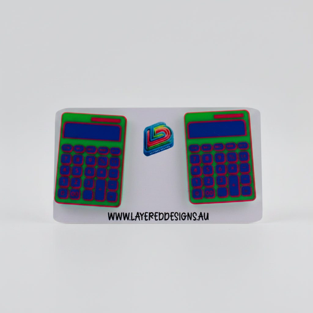 Calculator Earrings