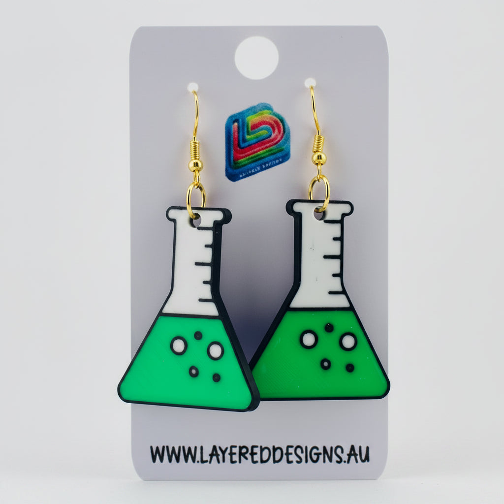 Conical Flask Earrings
