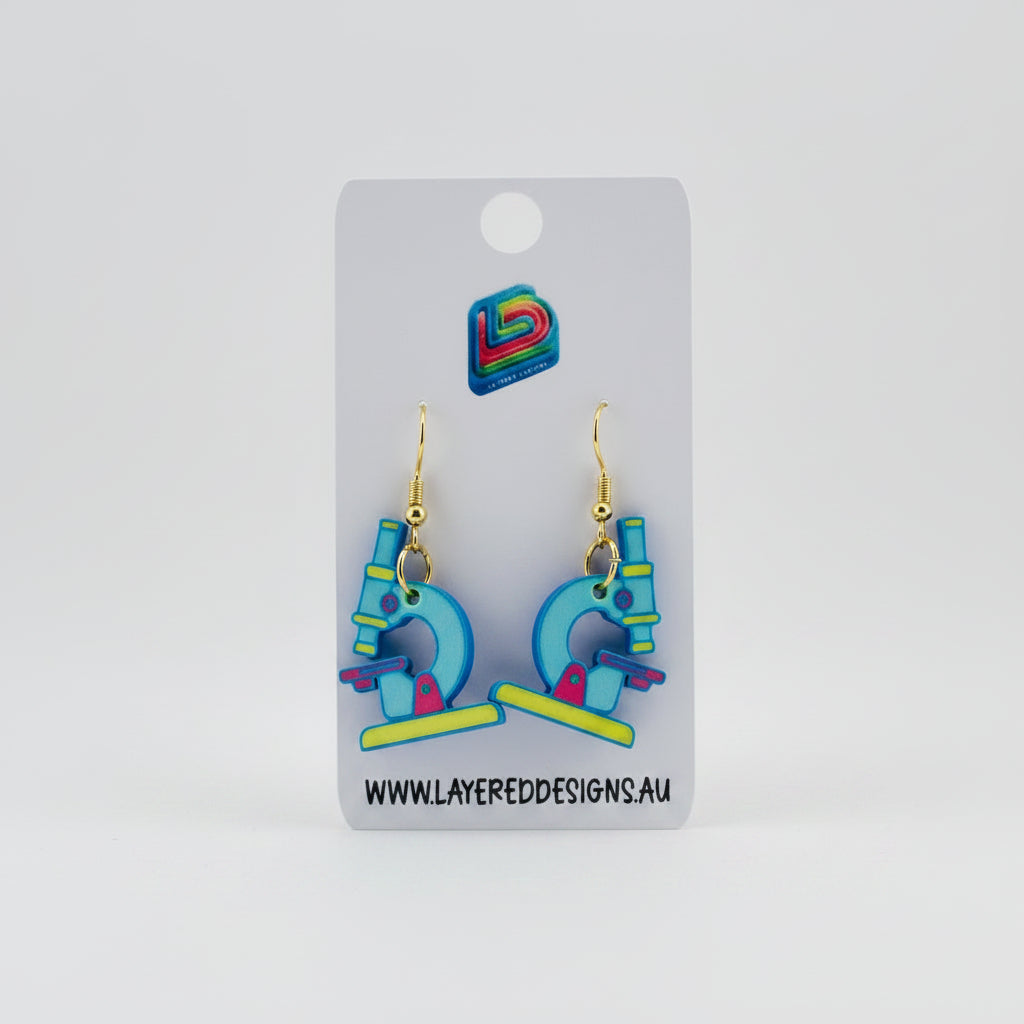 Microscope Earrings
