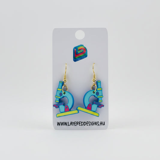 Microscope Earrings